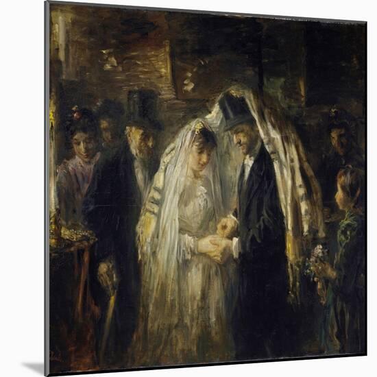 Jewish Wedding, 1903-Jozef Israels-Mounted Art Print