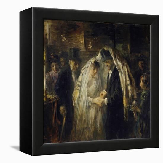 Jewish Wedding, 1903-Jozef Israels-Framed Stretched Canvas