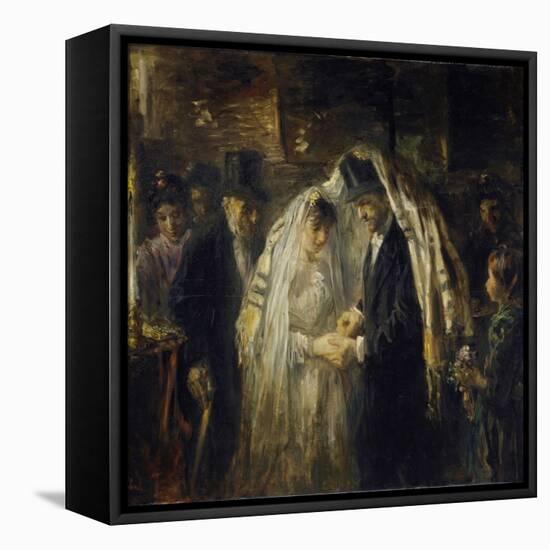 Jewish Wedding, 1903-Jozef Israels-Framed Stretched Canvas