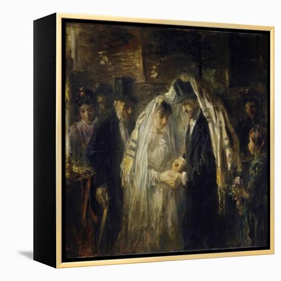 Jewish Wedding, 1903-Jozef Israels-Framed Stretched Canvas