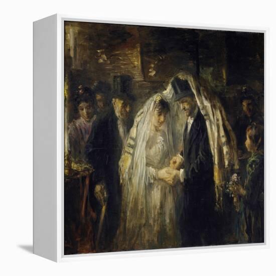 Jewish Wedding, 1903-Jozef Israels-Framed Stretched Canvas