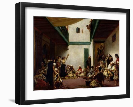 Jewish Wedding in Morocco, 1841-Eugene Delacroix-Framed Giclee Print