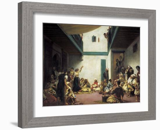 Jewish Wedding in Morocco-Eugene Delacroix-Framed Art Print