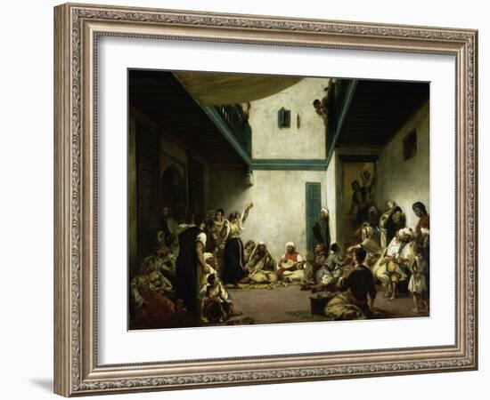 Jewish Wedding in Morocco-Eugene Delacroix-Framed Giclee Print