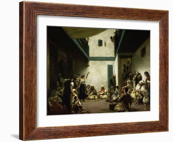 Jewish Wedding in Morocco-Eugene Delacroix-Framed Giclee Print