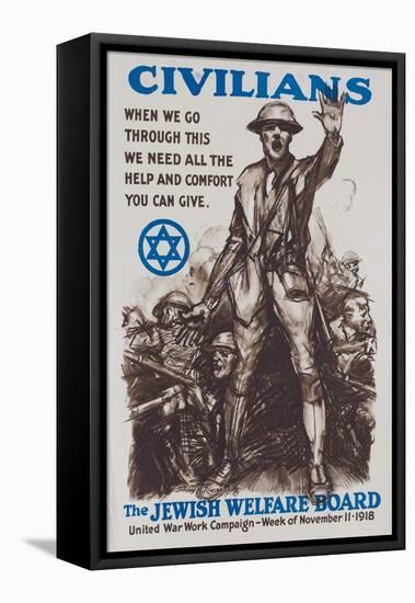 Jewish Welfare Board Poster-null-Framed Premier Image Canvas