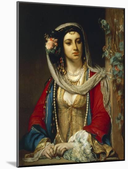 Jewish Woman from Cairo-Jean Francois Portaels-Mounted Giclee Print