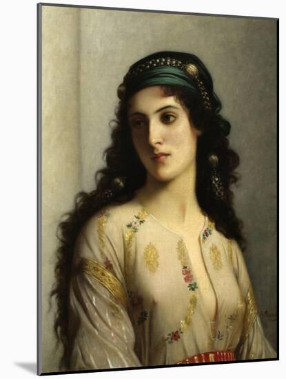 Jewish Woman from Tangiers. 1874. by Charles Landelle. Oil on Canvas, French Painting.-Charles Landelle-Mounted Art Print