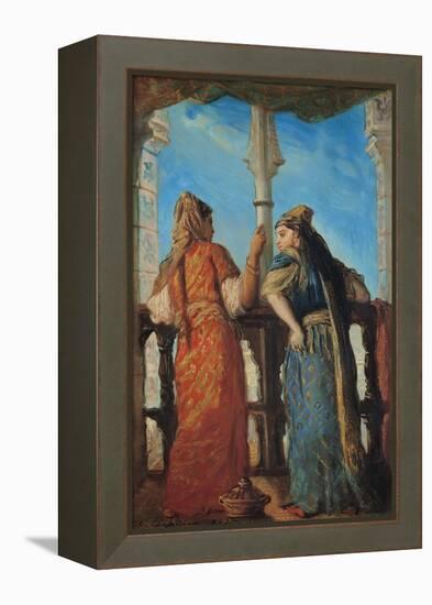 Jewish Women at the Balcony, Algiers, 1849-Theodore Chasseriau-Framed Premier Image Canvas