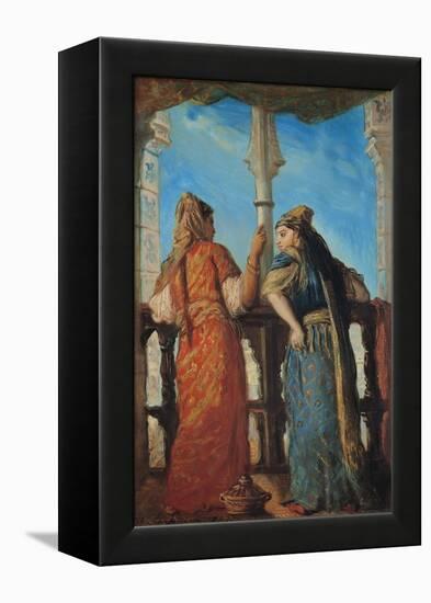 Jewish Women at the Balcony, Algiers, 1849-Theodore Chasseriau-Framed Premier Image Canvas