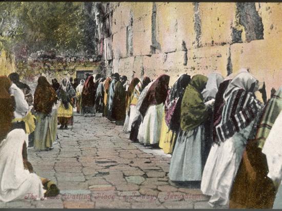 Jewish Women At The Wailing Wall Jerusalem Photographic Print By