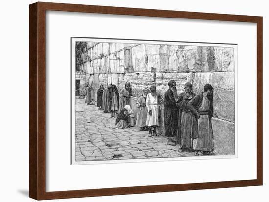 Jews at the Wailing Wall-null-Framed Art Print