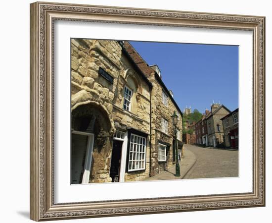 Jews Court, Steep Hill, Lincoln, Lincolnshire, England, United Kingdom, Europe-Neale Clarke-Framed Photographic Print