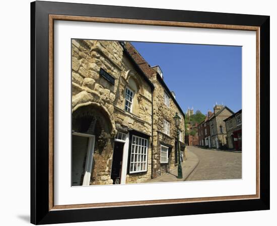 Jews Court, Steep Hill, Lincoln, Lincolnshire, England, United Kingdom, Europe-Neale Clarke-Framed Photographic Print