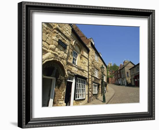 Jews Court, Steep Hill, Lincoln, Lincolnshire, England, United Kingdom, Europe-Neale Clarke-Framed Photographic Print