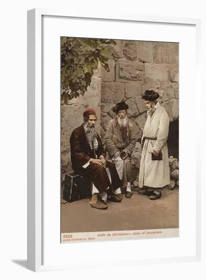 Jews of Jerusalem-null-Framed Giclee Print