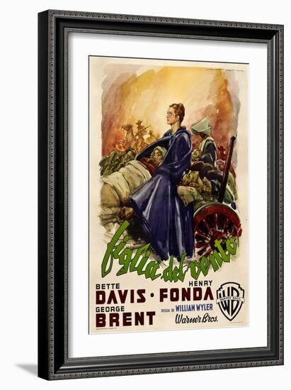 Jezebel, Italian Movie Poster, 1938-null-Framed Art Print