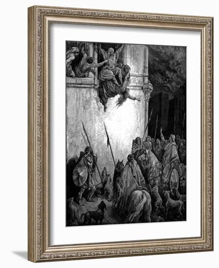 Jezebel, Phoenician Princess and Wife of King Ahab of Israel, 1866-Gustave Doré-Framed Giclee Print