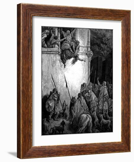 Jezebel, Phoenician Princess and Wife of King Ahab of Israel, 1866-Gustave Doré-Framed Giclee Print