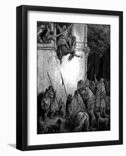 Jezebel, Phoenician Princess and Wife of King Ahab of Israel, 1866-Gustave Doré-Framed Giclee Print