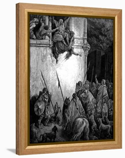 Jezebel, Phoenician Princess and Wife of King Ahab of Israel, 1866-Gustave Doré-Framed Premier Image Canvas