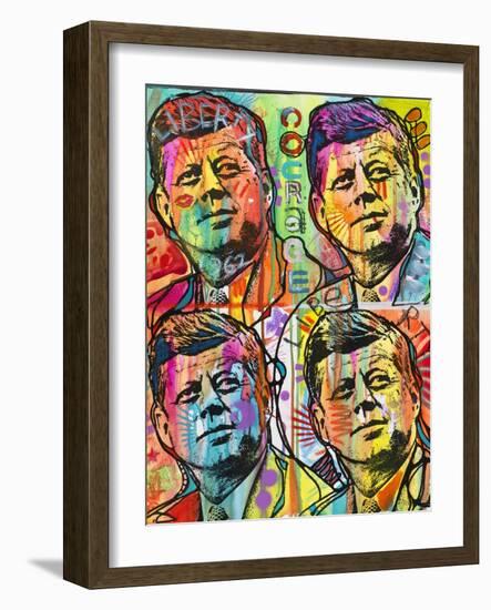 JFk 4 up-Dean Russo -Exclusive-Framed Giclee Print