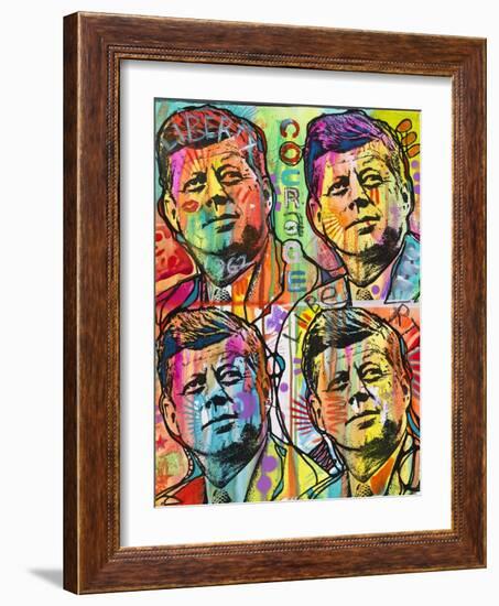 JFk 4 up-Dean Russo -Exclusive-Framed Giclee Print