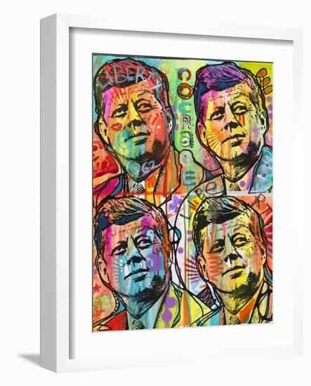 JFk 4 up-Dean Russo -Exclusive-Framed Giclee Print