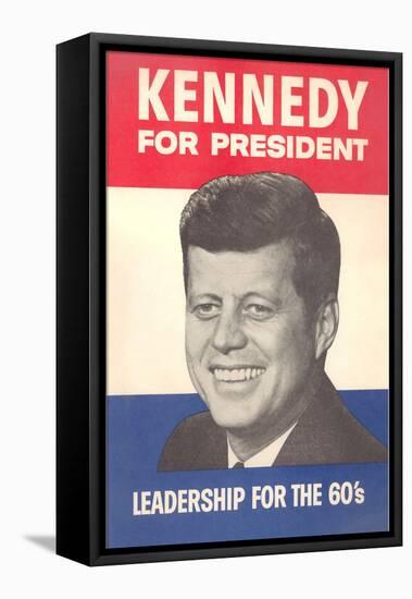 Jfk Election Poster-null-Framed Stretched Canvas