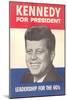 Jfk Election Poster-null-Mounted Art Print