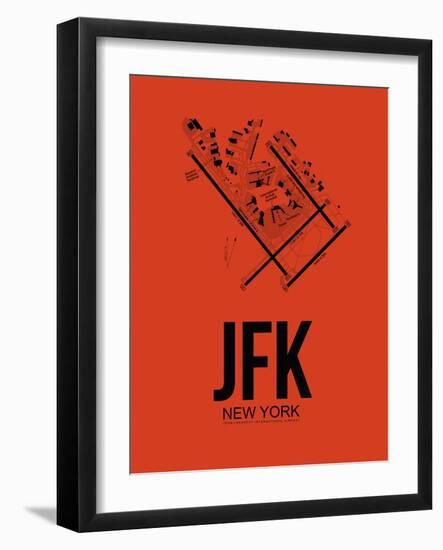 JFK New York Airport Orange-NaxArt-Framed Art Print