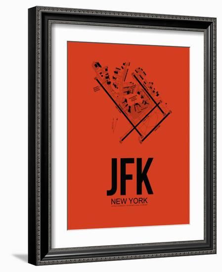 JFK New York Airport Orange-NaxArt-Framed Art Print