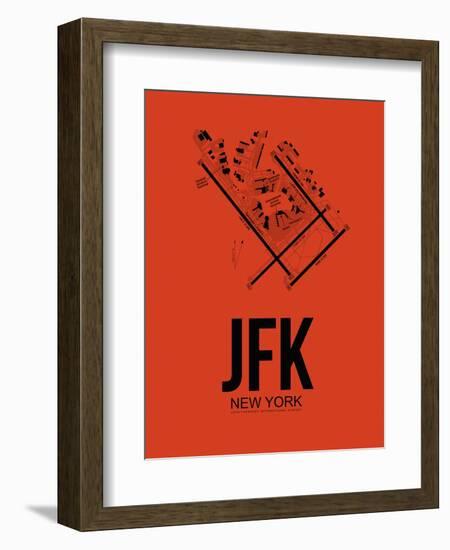 JFK New York Airport Orange-NaxArt-Framed Art Print