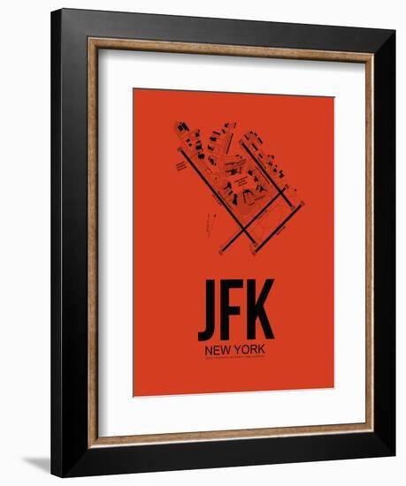 JFK New York Airport Orange-NaxArt-Framed Art Print