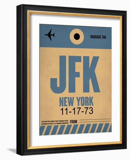 JFK New York Luggage Tag 2-NaxArt-Framed Premium Giclee Print