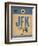 JFK New York Luggage Tag 2-NaxArt-Framed Art Print