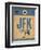 JFK New York Luggage Tag 2-NaxArt-Framed Art Print