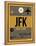 JFK New York Luggage Tag 3-NaxArt-Framed Stretched Canvas