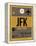 JFK New York Luggage Tag 3-NaxArt-Framed Stretched Canvas