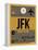 JFK New York Luggage Tag 3-NaxArt-Framed Stretched Canvas