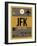 JFK New York Luggage Tag 3-NaxArt-Framed Art Print