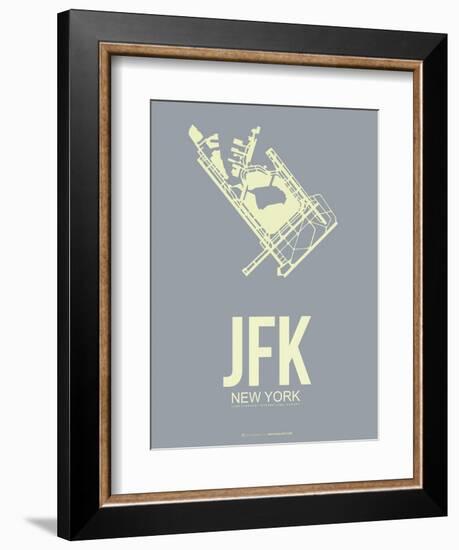 Jfk New York Poster 1-NaxArt-Framed Art Print