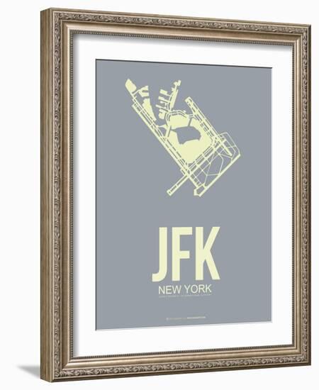 Jfk New York Poster 1-NaxArt-Framed Art Print