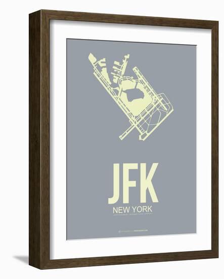 Jfk New York Poster 1-NaxArt-Framed Art Print