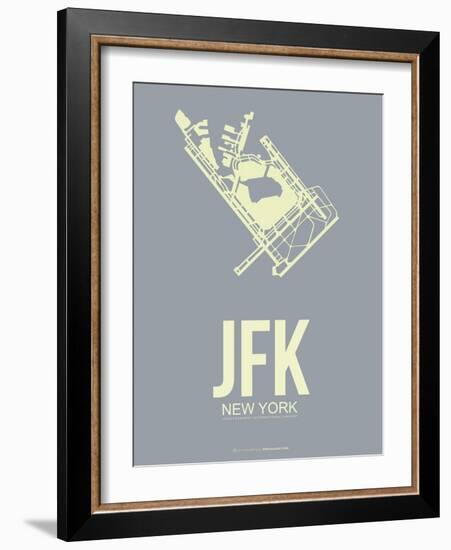 Jfk New York Poster 1-NaxArt-Framed Art Print