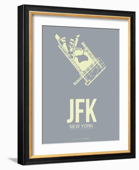 Jfk New York Poster 1-NaxArt-Framed Art Print