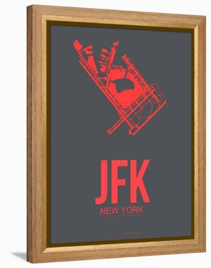 Jfk New York Poster 2-NaxArt-Framed Stretched Canvas