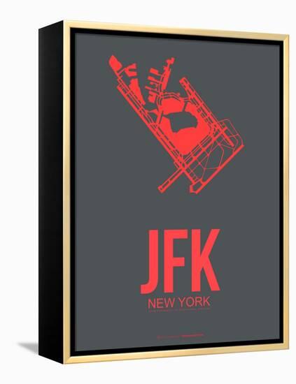 Jfk New York Poster 2-NaxArt-Framed Stretched Canvas