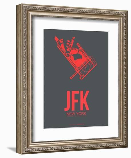 Jfk New York Poster 2-NaxArt-Framed Art Print