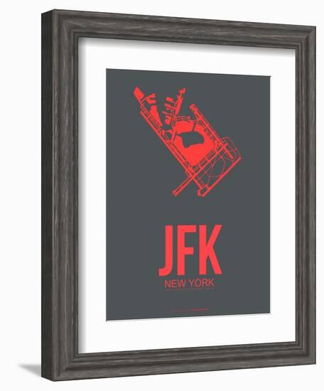 Jfk New York Poster 2-NaxArt-Framed Art Print